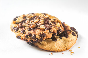 homemade cookies isolated on white background