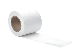 Fototapeta premium White adhesive tape roll isolated on transparent background