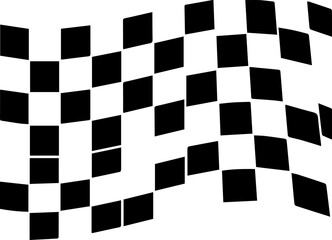 Obraz premium Dynamic checkered flag pattern waving with sense of speed and victory