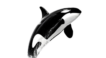 dolphin isolated on white background © Rehman