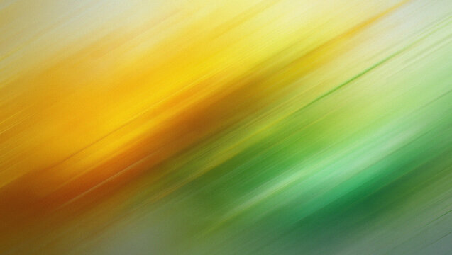 Abstract Diagonal Streaks of Yellow and Green with Orange Hues background motion blur