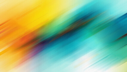 Abstract Diagonal Streaks of Yellow Blue Green and Orange Motion Blur Background image photo