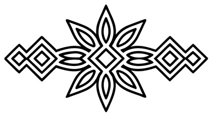 Obraz premium black and white tattoo