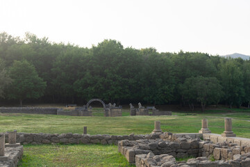 Aquis Querquennis archaeological site in Ourense, Galicia, Spain