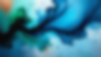 Abstract Flow of Deep Blue Teal and Green Colors with Dark Accents background blend