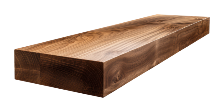 Showcasing solid wood plank workshop product PNG, isolated on transparent background