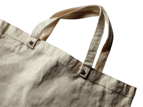 Creative tote bag design product PNG, isolated on transparent background