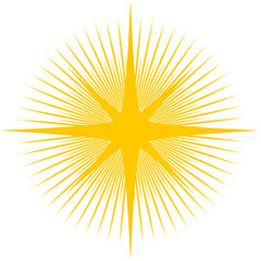 Fototapeta premium Divine Light Burst Effect | Radiant Sun Explosion Glow (Transparent PNG)