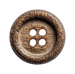 Handcrafted wooden button artisan workshop product PNG, isolated on transparent background