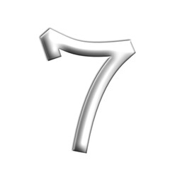 Silver Rune Letter Illustration on Black