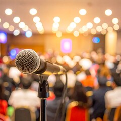 Conference microphone in room