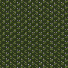 seamless pattern with green leaves
