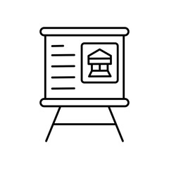 Publication Printed Document Line Icon: Book and Magazine