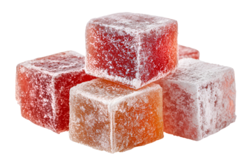 Delicious Turkish Delight Cubes Sweet Candy Treat