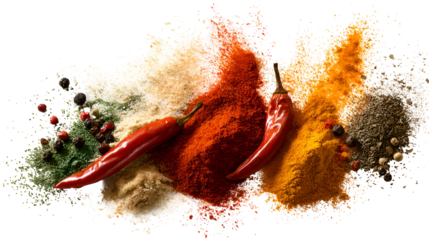 Vibrant Spices Chili Peppers Powder Blend Culinary Ingredients