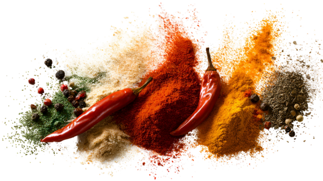 Vibrant Spices Chili Peppers Powder Blend Culinary Ingredients