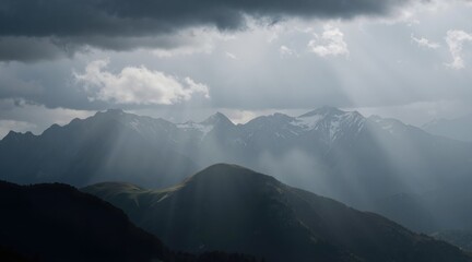 clouds over the mountains