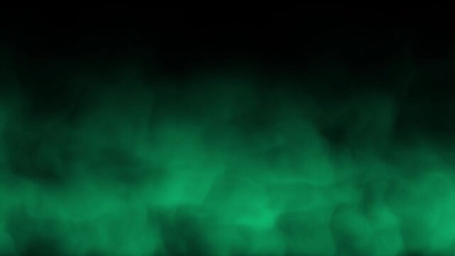 Green smoke fog motion background animation toxic mist haze spooky halloween eerie abstract design