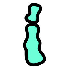 Aqua Letter  Graphic