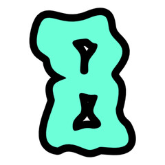 Aqua Letter  Graphic