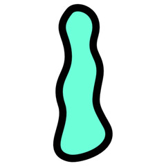 Aqua Letter  Graphic