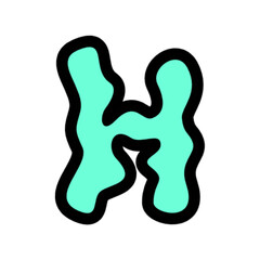 Aqua Letter  Graphic