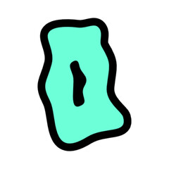 Aqua Letter  Graphic