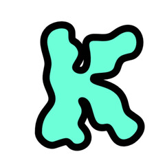 Aqua Letter  Graphic