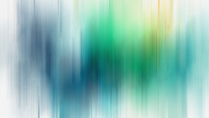 Abstract vertical streaks of blue green and yellow light with white edges background