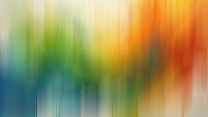 Abstract vertical streaks of blue green yellow orange and red colors blending softly Keywords: abstract, background, color, blend, soft, gradient, vertical, streaks, motion, blur, art, design
