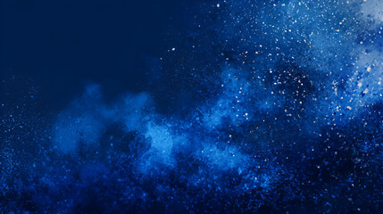 Obraz premium A blue and white ethereal nebula background with a smattering of white particles
