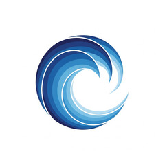 abstract blue logo