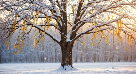 Frozen Branches and Woods