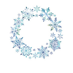 christmas snowflake frame