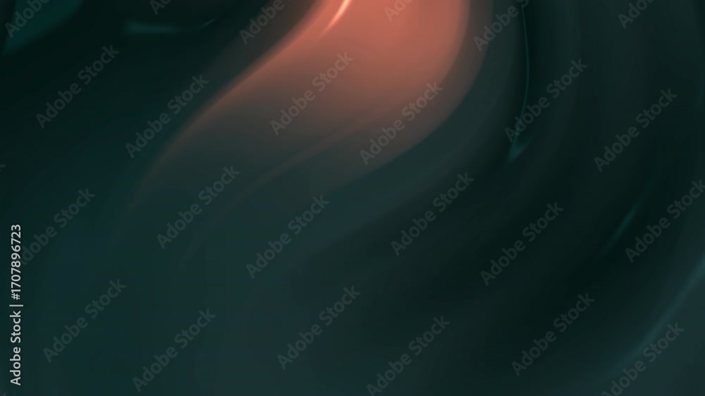 Wall mural coral and teal hues create a smooth gradient background. this seamless loop features a dynamic, swir