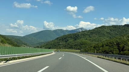 On the road in Serbia