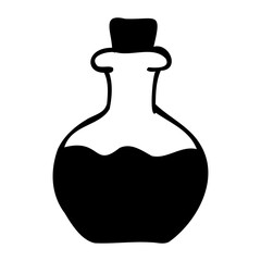 Potion Bottle hand drawn icon