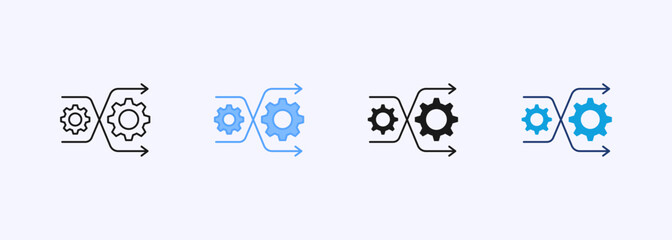 Change Management Icon Set Multiple Style