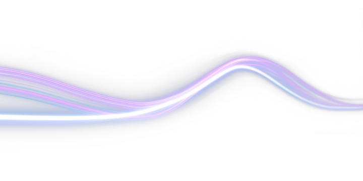 purple light speed line and wave glowing isolated on white or transparent png