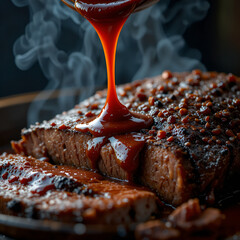 grilled pork ribs meal