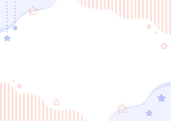 パステルカラーのかわいいフレーム