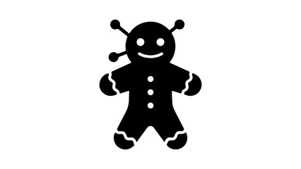 Stitched doll with transparent background