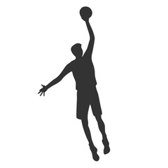 Basketball in vector, flat style. Sportsman in vector.