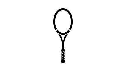 Tennis racket with transparent background