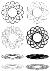 Geometric Circle Pattern Set