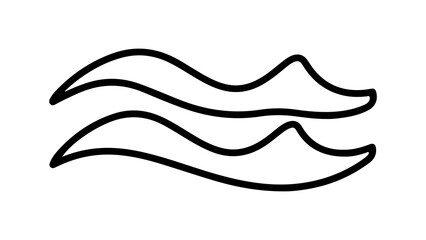 Water waves with transparent background