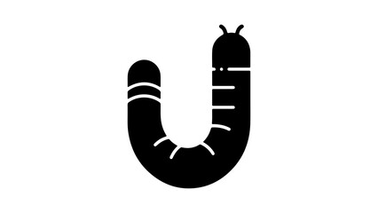 Worm icon with transparent background