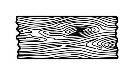 Wood texture with knot and transparent background