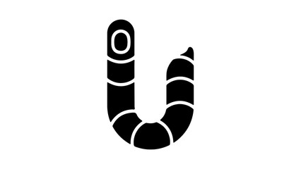 Worm icon with transparent background
