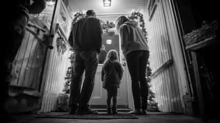 Closeup detail of perforated metal facade with hexagonal pattern in modern architectural design